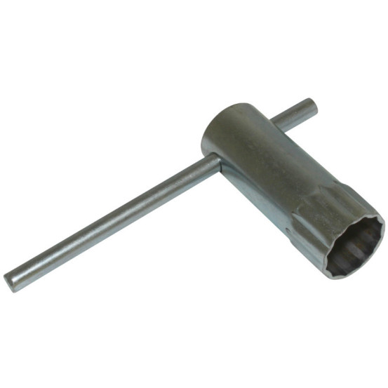 Clé à bougie standard avec embout 12 pans (diam 21mm / long 70mm)