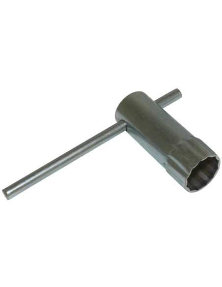 Clé à bougie standard avec embout 12 pans (diam 21mm / long 70mm)