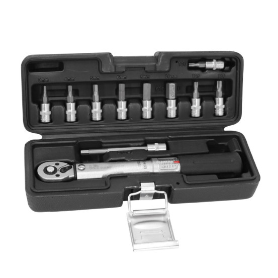 Coffret clé dynamometrique 1/4 avec embouts (2 à 24 nm) V2