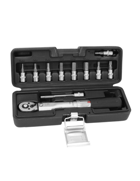 Coffret clé dynamometrique 1/4 avec embouts (2 à 24 nm) V2