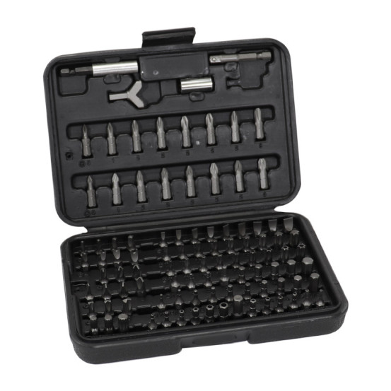 Coffret de 100 embouts de serrage 1/4 universel tournevis / perceuse / cliquet à douille
