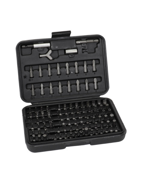 Coffret de 100 embouts de serrage 1/4 universel tournevis / perceuse / cliquet à douille