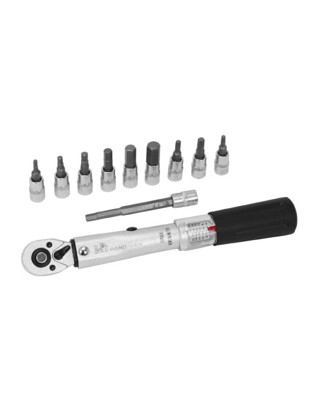 Coffret clé dynamometrique 1/4 avec embouts (2 à 24 nm) V2