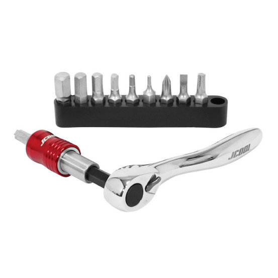Coffret mini cliquet avec embouts Torx / 6 pans / cruciforme / plat