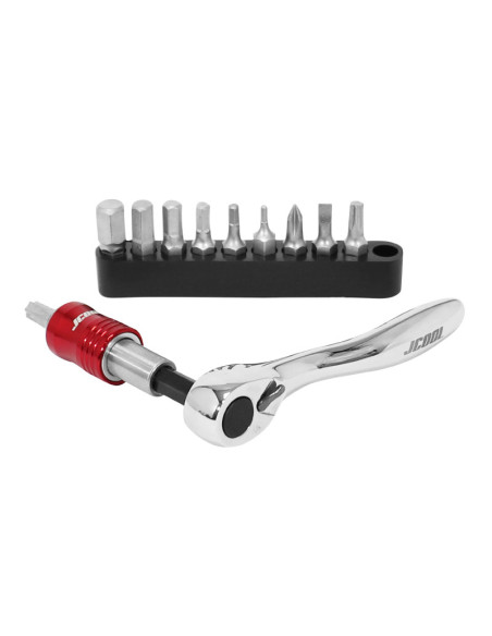 Coffret mini cliquet avec embouts Torx / 6 pans / cruciforme / plat