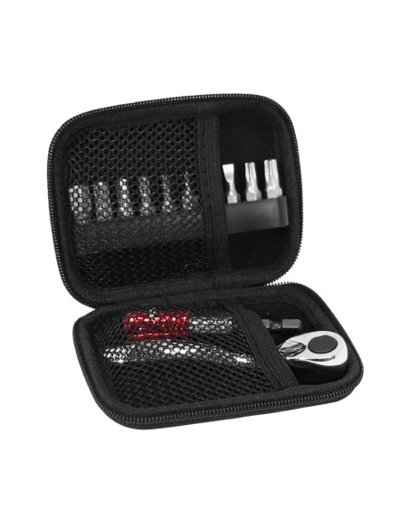 Coffret mini cliquet avec embouts Torx / 6 pans / cruciforme / plat