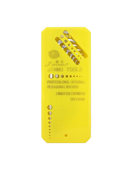 Jeu de 9 clés Allen (BTR) longues embout spherique (jeu de 9 diam de 1,5 à 10mm)