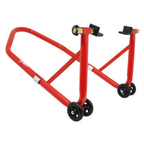Lève moto / béquille de stand arrière universel acier rouge