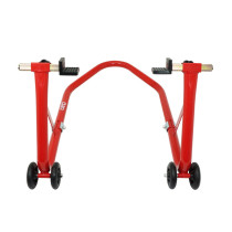 Lève moto / béquille de stand arrière universel acier rouge 2