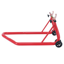Lève moto / béquille de stand arrière universel monobloc acier rouge avec support en v 2