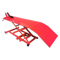 Pont élévateur / table moto universel acier rouge plateau 180x60 cm 2