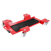 Range moto universel petit modèle acier rouge à roulettes
