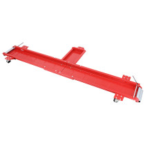 Range moto universel grand modèle acier rouge à roulettes (dimension rail 200x20 cm) 2