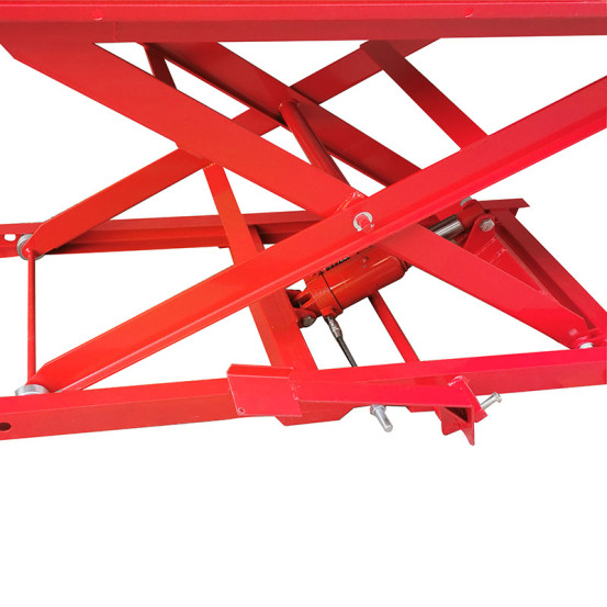 Pont élévateur / table moto universel acier rouge plateau 180x60 cm