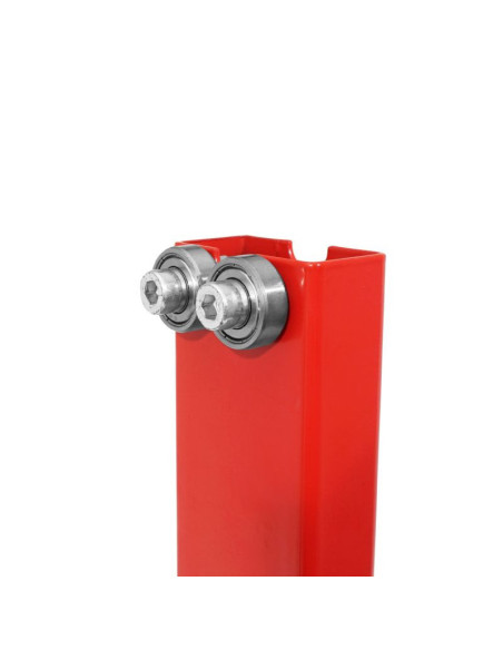 Equilibreuse de roue / pneu moto statique acier rouge (diam cone de 12 à 30mm / hauteur Max 51cm)