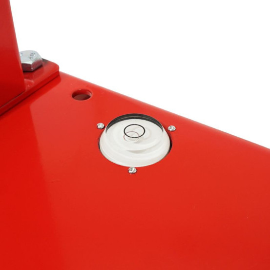 Equilibreuse de roue / pneu moto statique acier rouge (diam cone de 12 à 30mm / hauteur Max 51cm)
