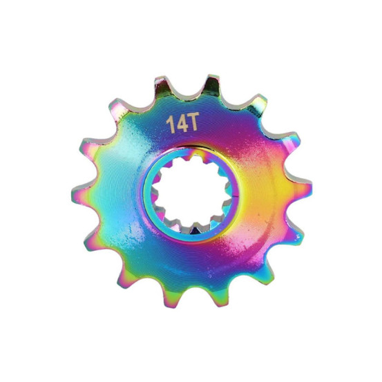 Pignon Minarelli 50 AM6 pas 420 14 dents Rieju 50 MRT / Beta 50 RR / Sherco 50 SM-R / SE-R Néochrome