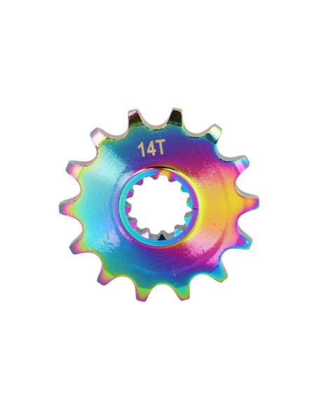 Pignon Minarelli 50 AM6 pas 420 14 dents Rieju 50 MRT / Beta 50 RR / Sherco 50 SM-R / SE-R Néochrome