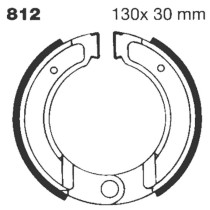 Machoires de frein EBC BRAKES 812G rainurées - KTM