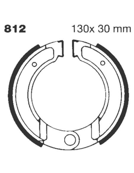 Machoires de frein EBC BRAKES 812G rainurées - KTM