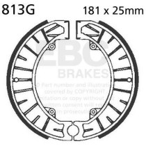 Machoires de frein EBC BRAKES 813G rainurées - KTM