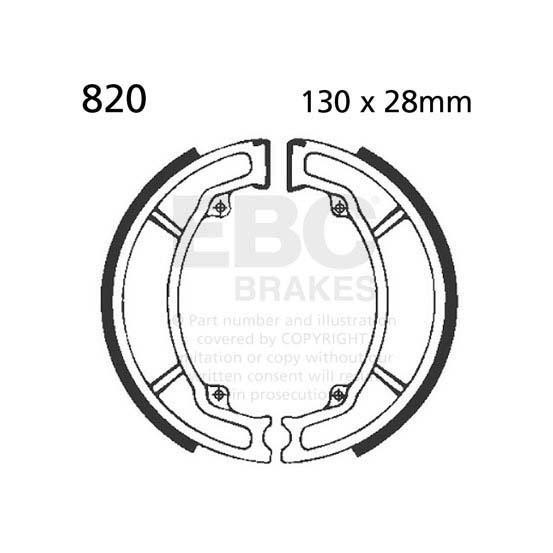 Machoires de frein EBC BRAKES 820 standards - SYM