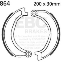 Machoires de frein EBC BRAKES 864 standards - BMW