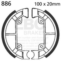 Machoires de frein EBC BRAKES 886 standards - GILERA - PIAGGIO