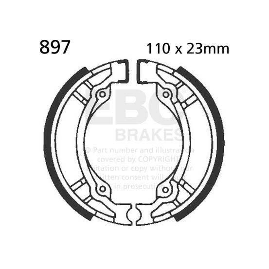 Machoires de frein EBC BRAKES 897 standards - PGO - SUZUKI