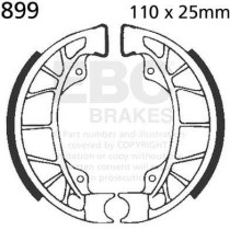 Machoires de frein EBC BRAKES 899 standards - DERBI - GILERA - PIAGGIO - VESPA