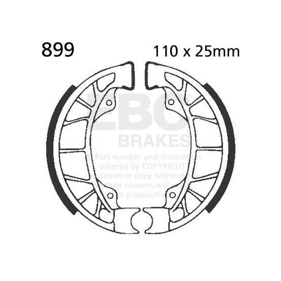Machoires de frein EBC BRAKES 899 standards - DERBI - GILERA - PIAGGIO - VESPA