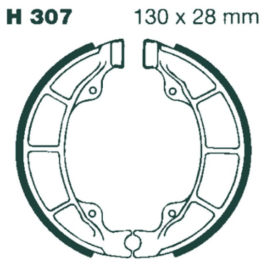 Machoires de frein EBC BRAKES H307 standards - CAN AM (BRP) - KYMCO - PEUGEOT - POLARIS - SYM - YAMAHA
