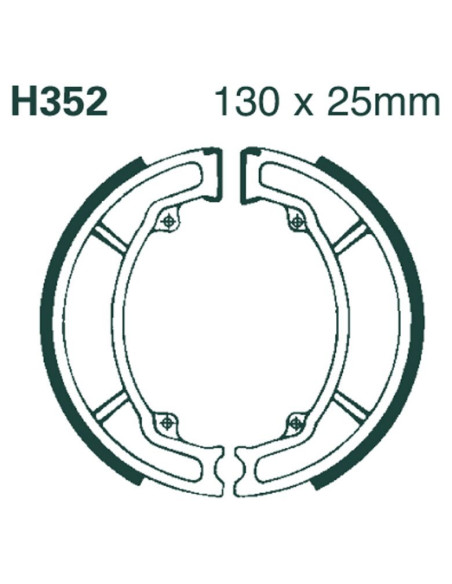 Machoires de frein EBC BRAKES H352 standards - HONDA