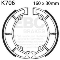 Machoires de frein EBC BRAKES K706 standards - KAWASAKI