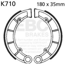 Machoires de frein EBC BRAKES K710 standards - KAWASAKI