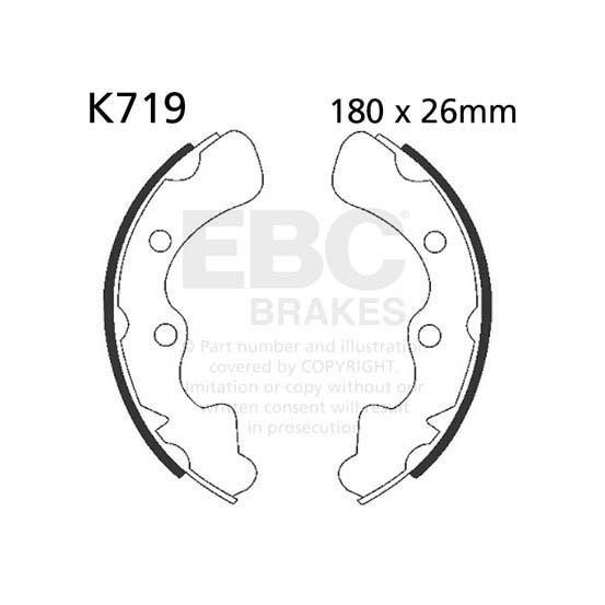 Machoires de frein EBC BRAKES K719 standards - KAWASAKI