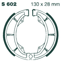 Machoires de frein EBC BRAKES S602G rainurées - KAWASAKI - SUZUKI