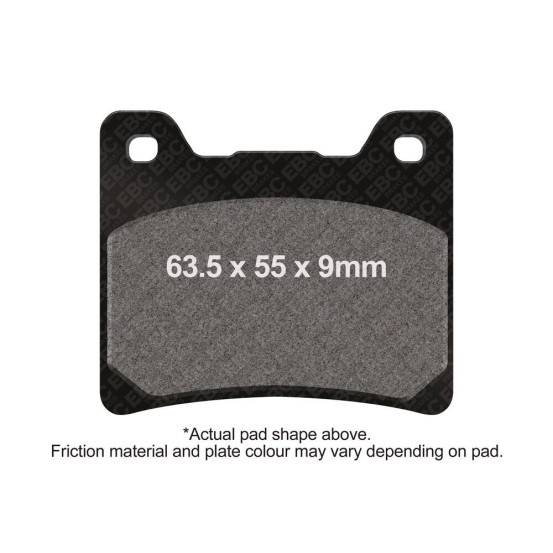 Plaquettes de frein EBC BRAKES EPFA088HH métal fritté - YAMAHA