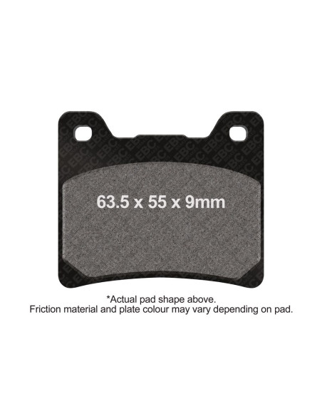 Plaquettes de frein EBC BRAKES EPFA088HH métal fritté - YAMAHA