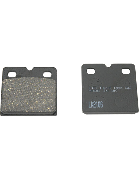 Plaquettes de frein EBC BRAKES FA018 organique - BMW - DUCATI - MOTO GUZZI - MZ - PEUGEOT - PIAGGIO