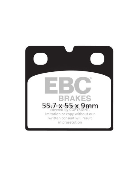 Plaquettes de frein EBC BRAKES FA018V semi métal fritté - BMW - DUCATI - MOTO GUZZI