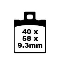 Plaquettes de frein EBC BRAKES FA047/3 organique - HONDA