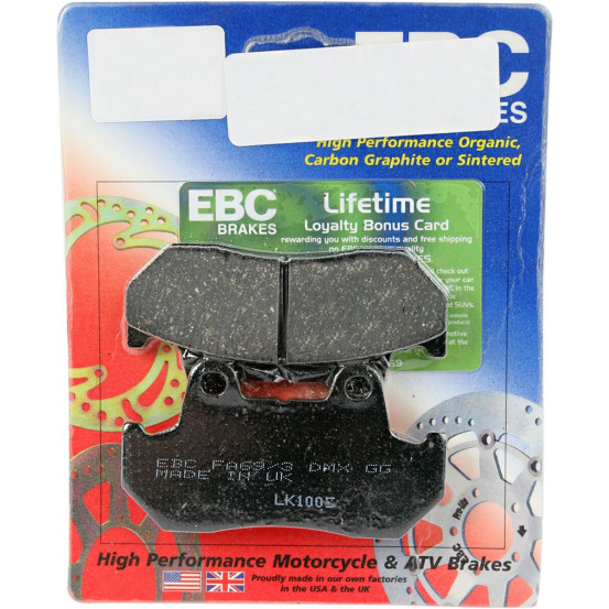 Plaquettes de frein EBC BRAKES FA069/3 organique - HONDA
