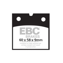 Plaquettes de frein EBC BRAKES FA077V semi métal fritté - BMW - MOTO GUZZI