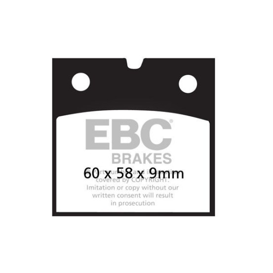 Plaquettes de frein EBC BRAKES FA077V semi métal fritté - BMW - MOTO GUZZI