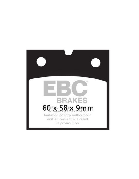Plaquettes de frein EBC BRAKES FA077V semi métal fritté - BMW - MOTO GUZZI