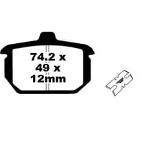 Plaquettes de frein EBC BRAKES FA078HH métal fritté - HARLEY DAVIDSON