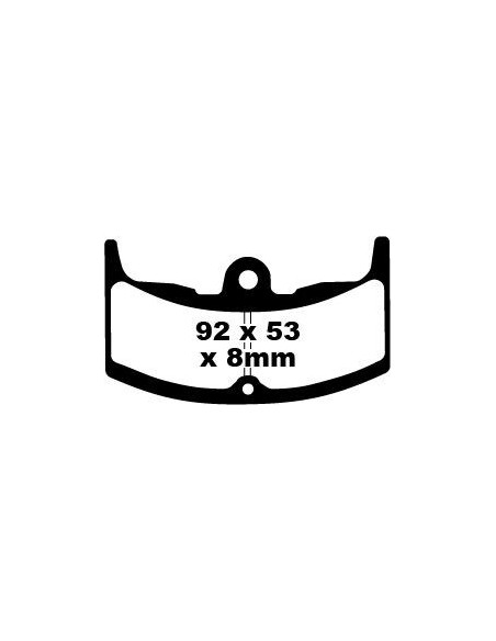 Plaquettes de frein EBC BRAKES FA080 organique - HONDA