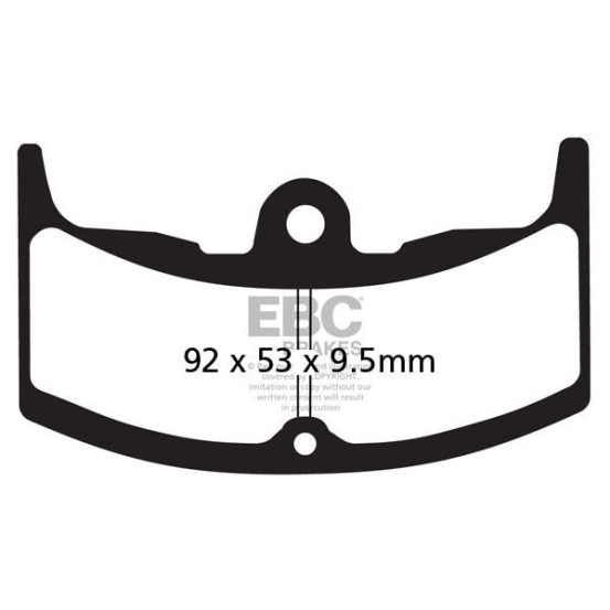 Plaquettes de frein EBC BRAKES FA080/2 organique - HONDA
