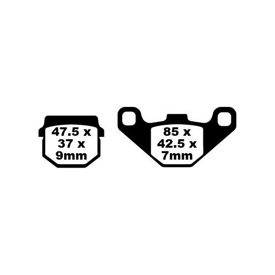 Plaquettes de frein EBC BRAKES FA083HH métal fritté - APRILIA - KAWASAKI - RIEJU - ZERO